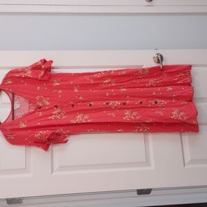 Peyton & Parker midi floral cinched waist summer dress